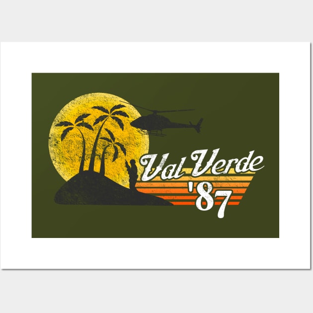 Val Verde 1987, distressed Wall Art by hauntedjack